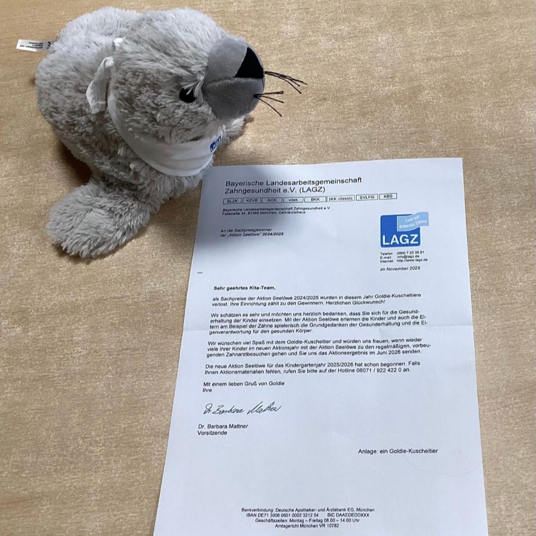 LAGS Urkunde mit Goldie